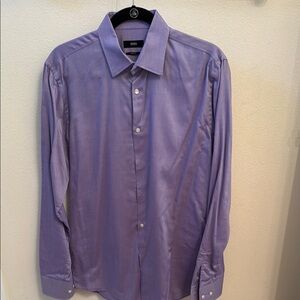 BOSS Men's Purple Dress Shirt